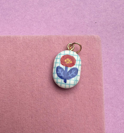 Floral Hand Painted Charms