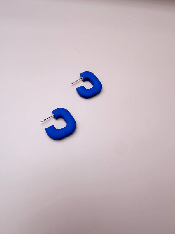 Chunky Clay Hoop Earrings