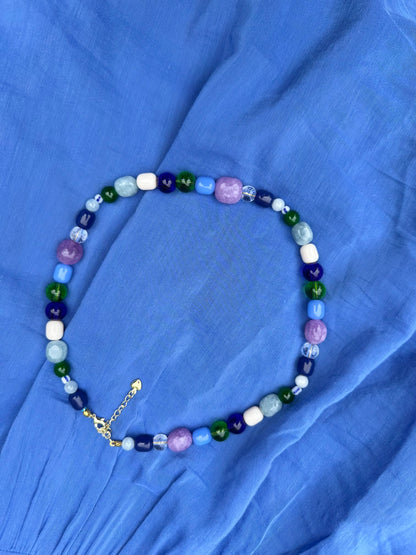 Mix Colours Semi Precious Beaded necklace