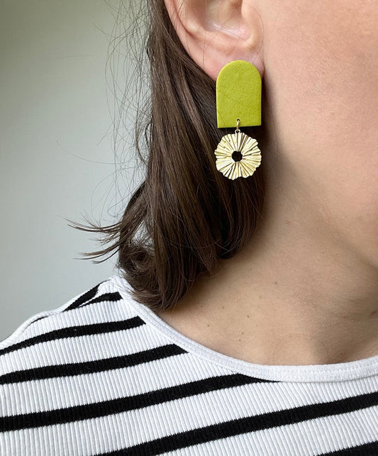 Art Deco Style Dangle Earrings
