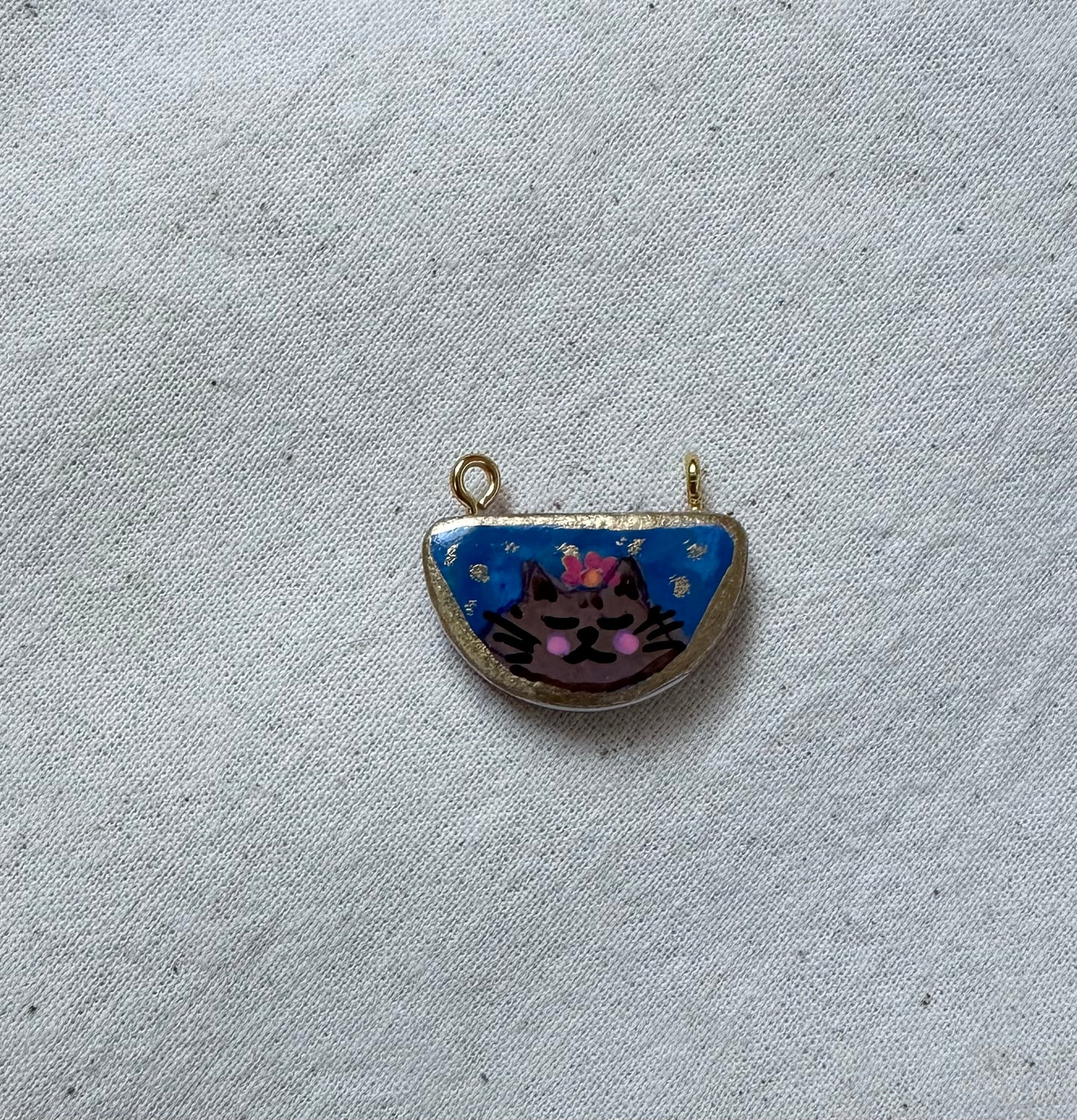 Hand Painted Cat Charms