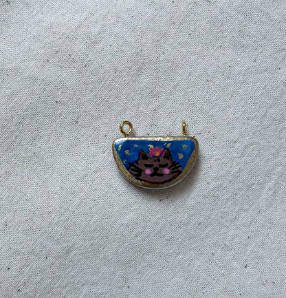 Hand Painted Cat Charms