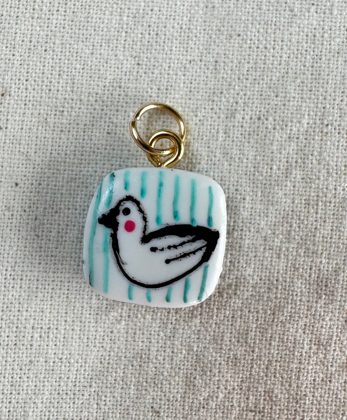 Cute Hand Painted Cat Charms