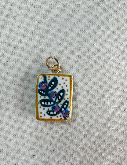 Floral Hand Painted Charms