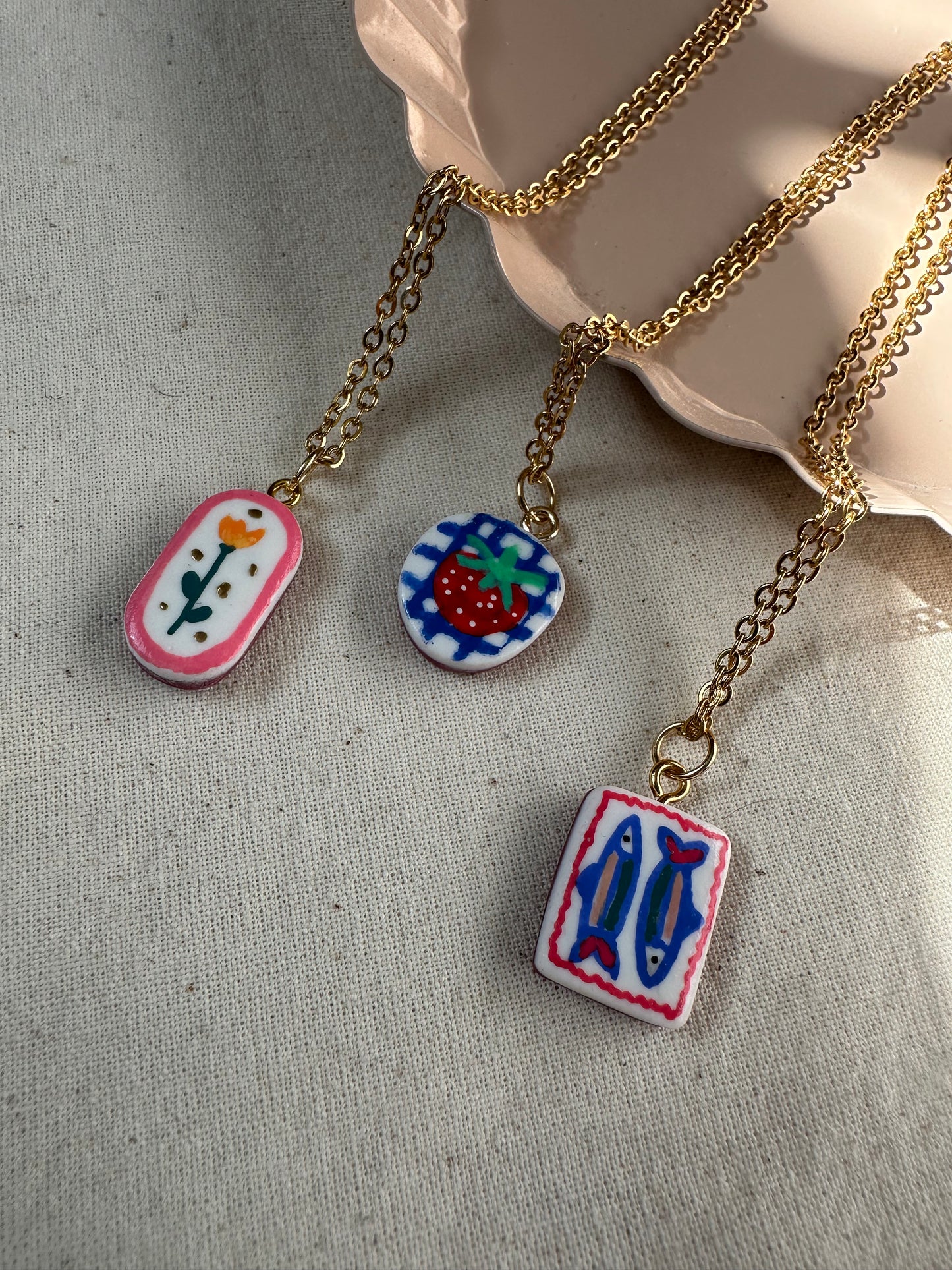 Cute Hand Painted Cat Charms