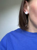 Abstract Design Round Clay Studs Earrings