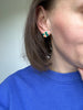Abstract Design Round Clay Studs Earrings