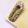 One Resin Barrette Hair Clips