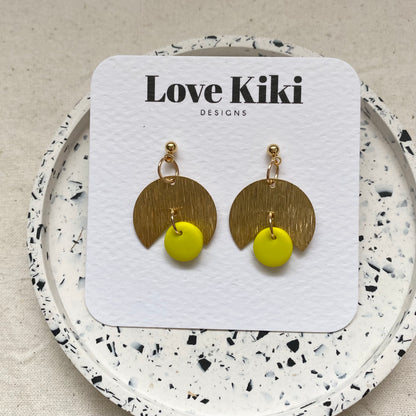Small Brass Dangles Earrings/ Pick One