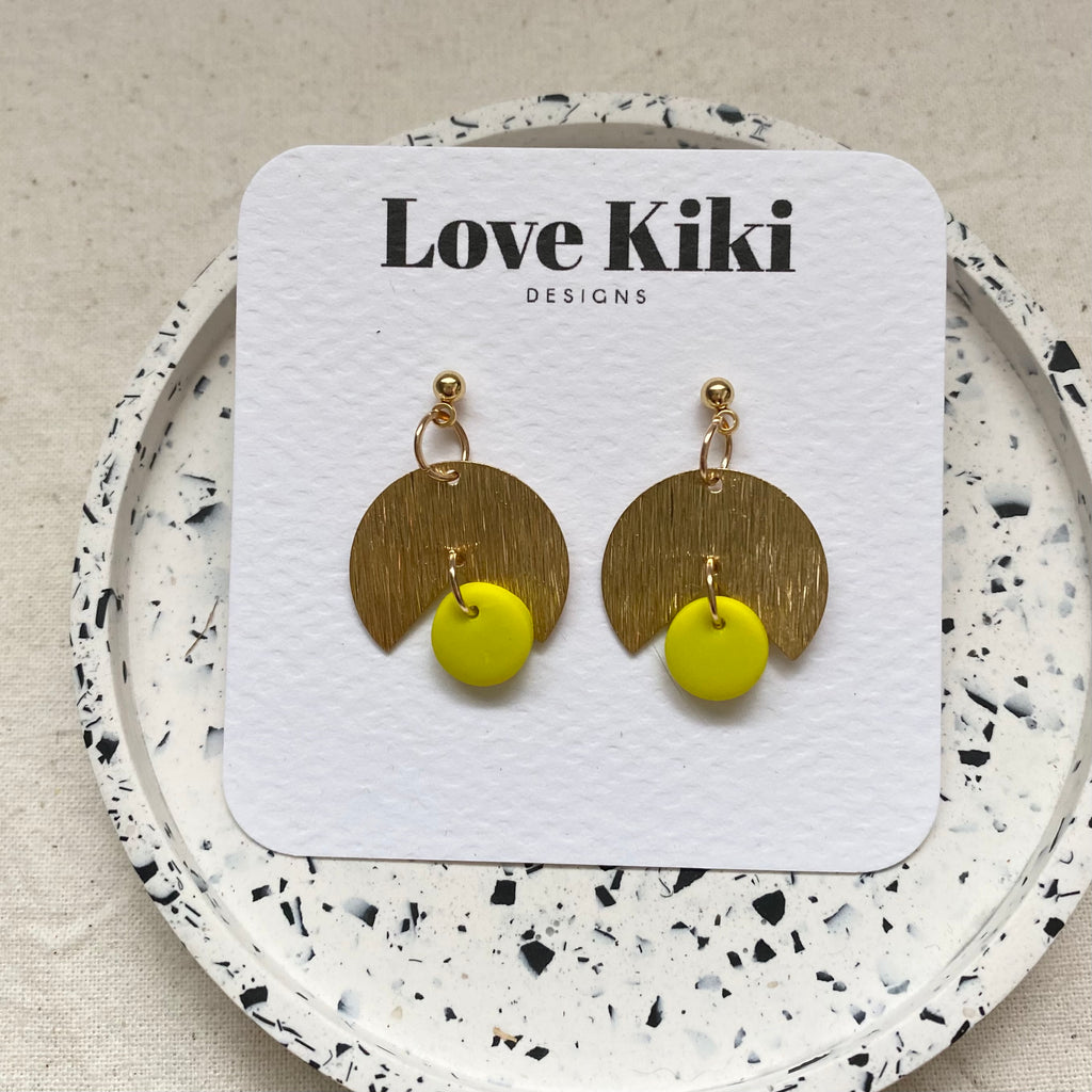 Small Brass Dangles Earrings/ Pick One