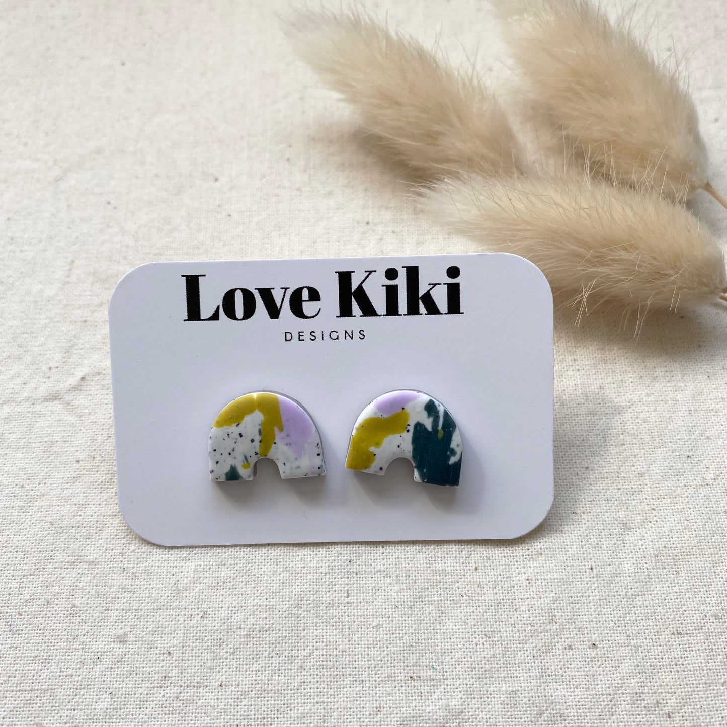 Terrazzo Stud Earrings/ Pick One