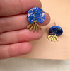 Paint Speckles Design Statement Stud Earrings