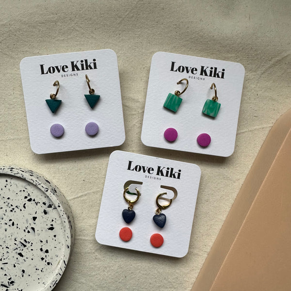 Set of Two Mini Earrings Earrings