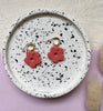 Abstract Print Small Hoop Earrings