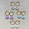Daisy Chunky Hoop Earrings