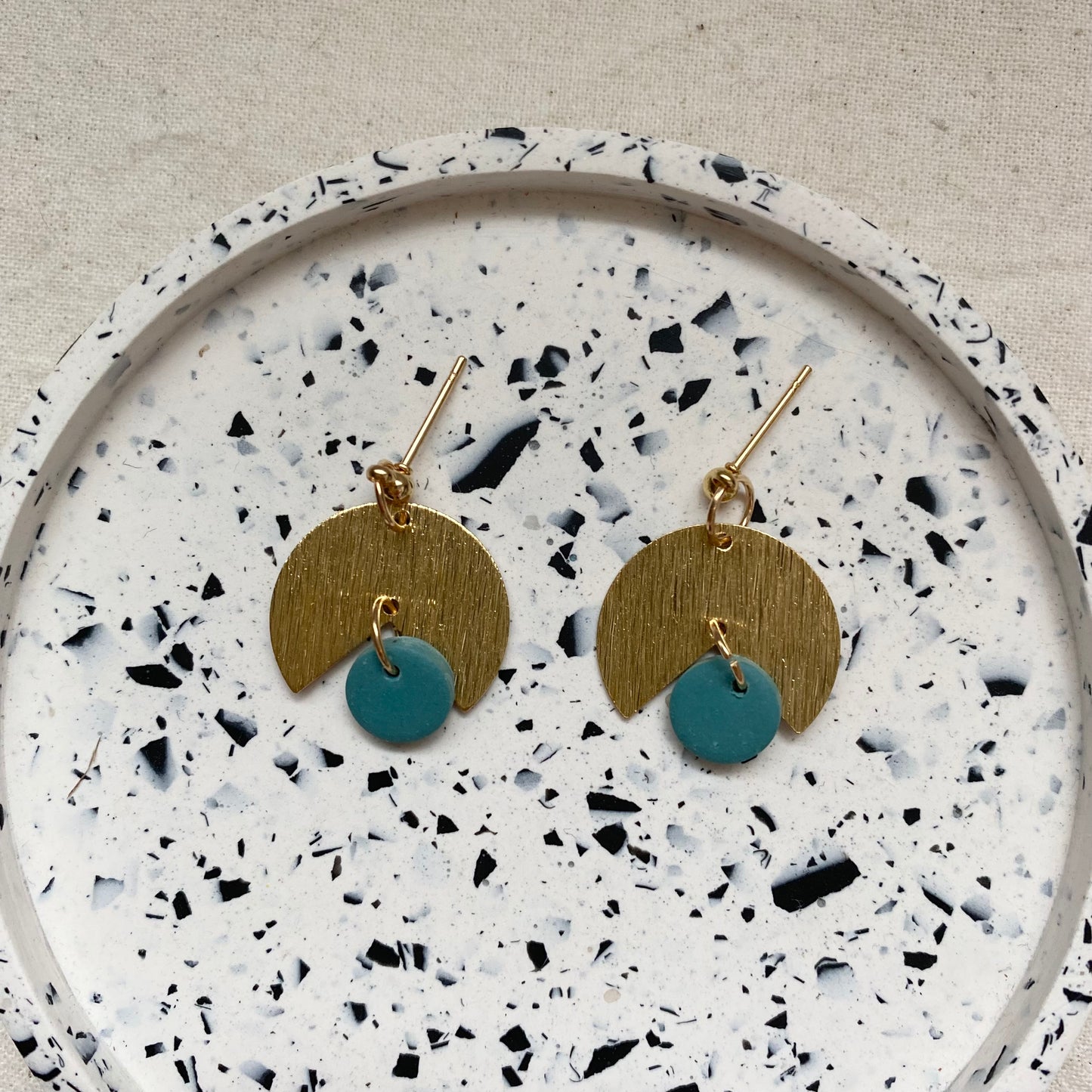 Small Brass Dangles Earrings/ Pick One