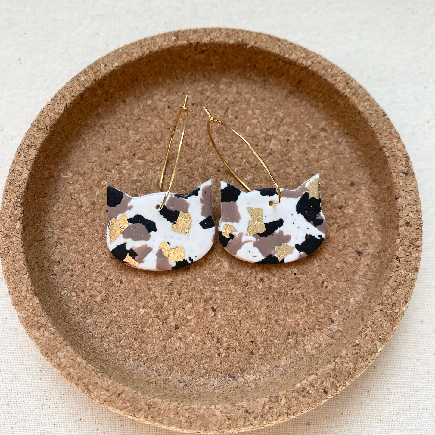Cat Hoop Earrings / Choose One