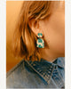 Terrazzo Design Dangle Earrings
