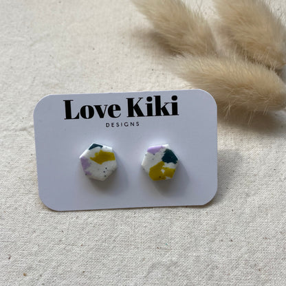 Terrazzo Stud Earrings/ Pick One