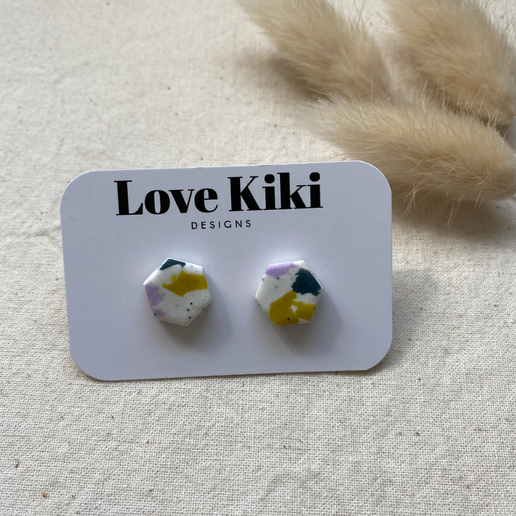 Terrazzo Stud Earrings/ Pick One