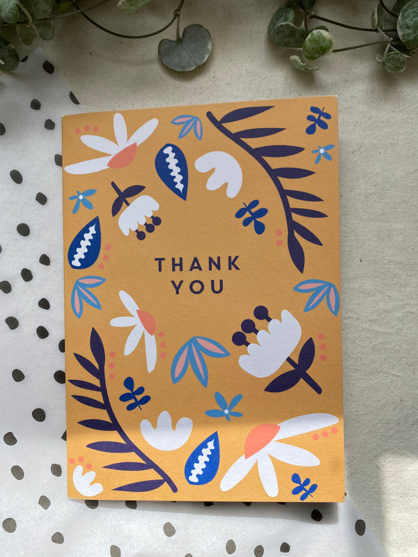 Floral Thank You Card