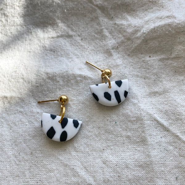 Little Dalmatian Design Dangles Earrings