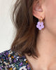Abstract Print Small Hoop Earrings