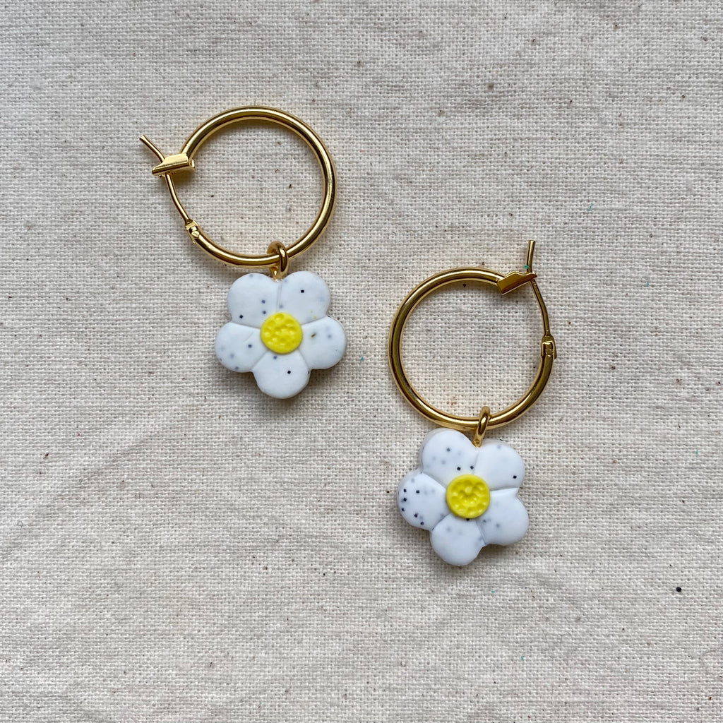 Daisy Chunky Hoop Earrings