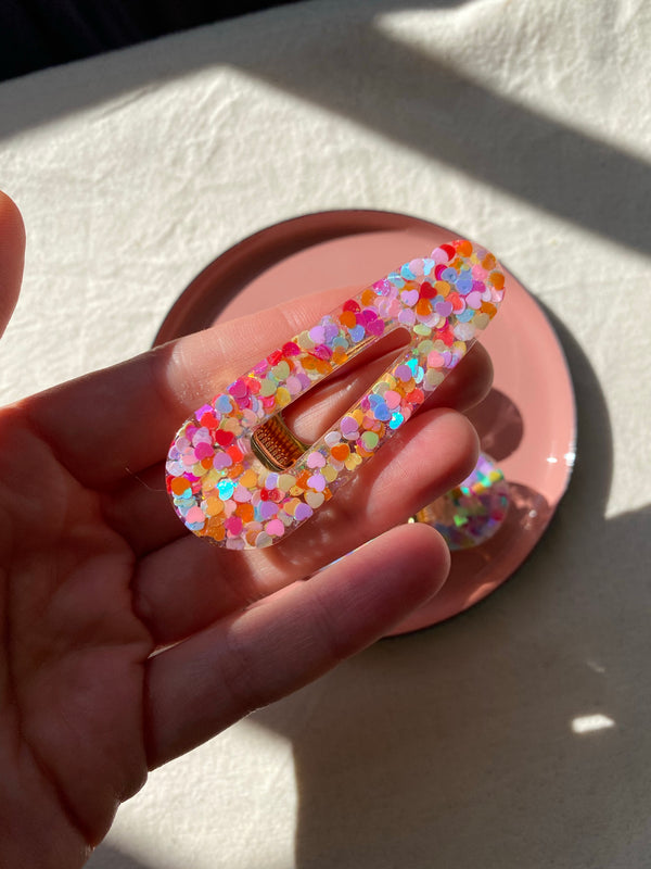 Resin Sparkly Hair Clip / Pick one