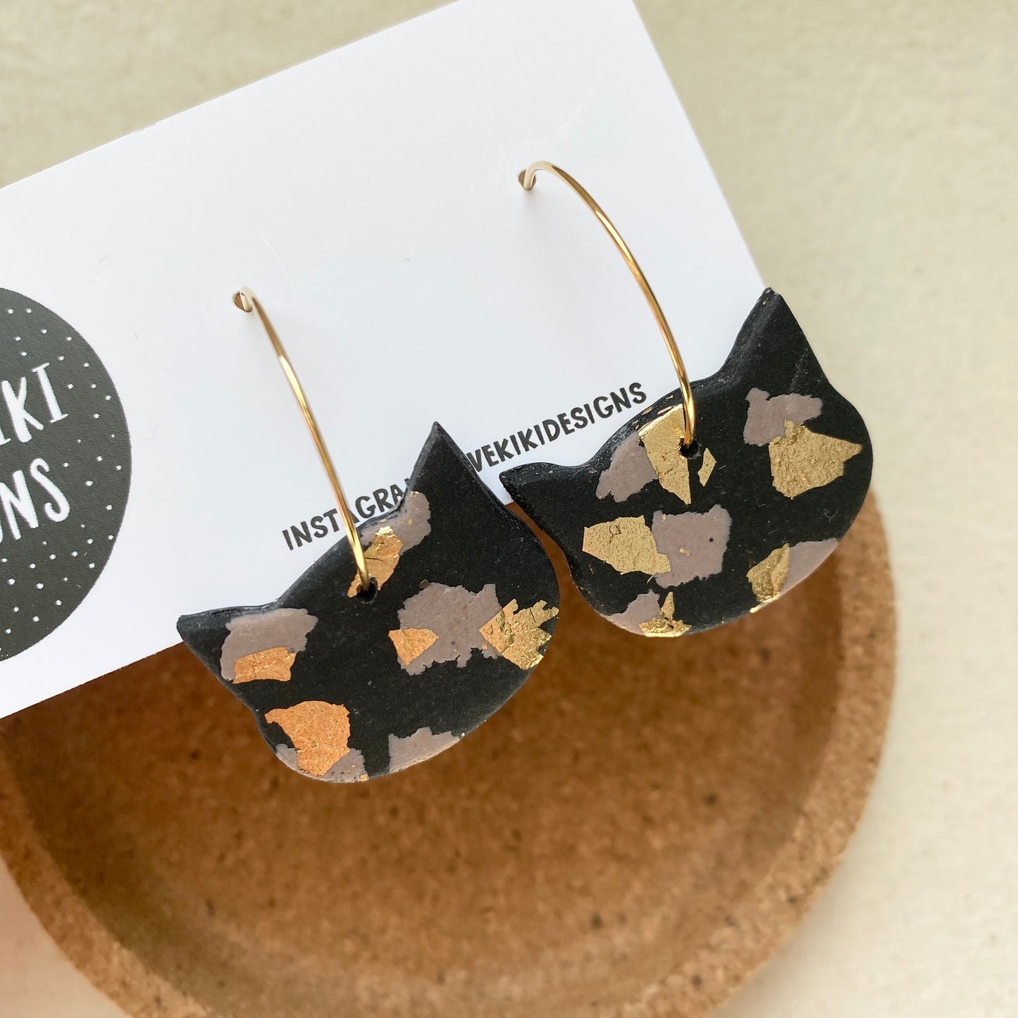 Earrings Cat Hoop Earrings / Choose One