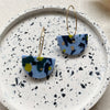 Abstract Design Hoop Earrings