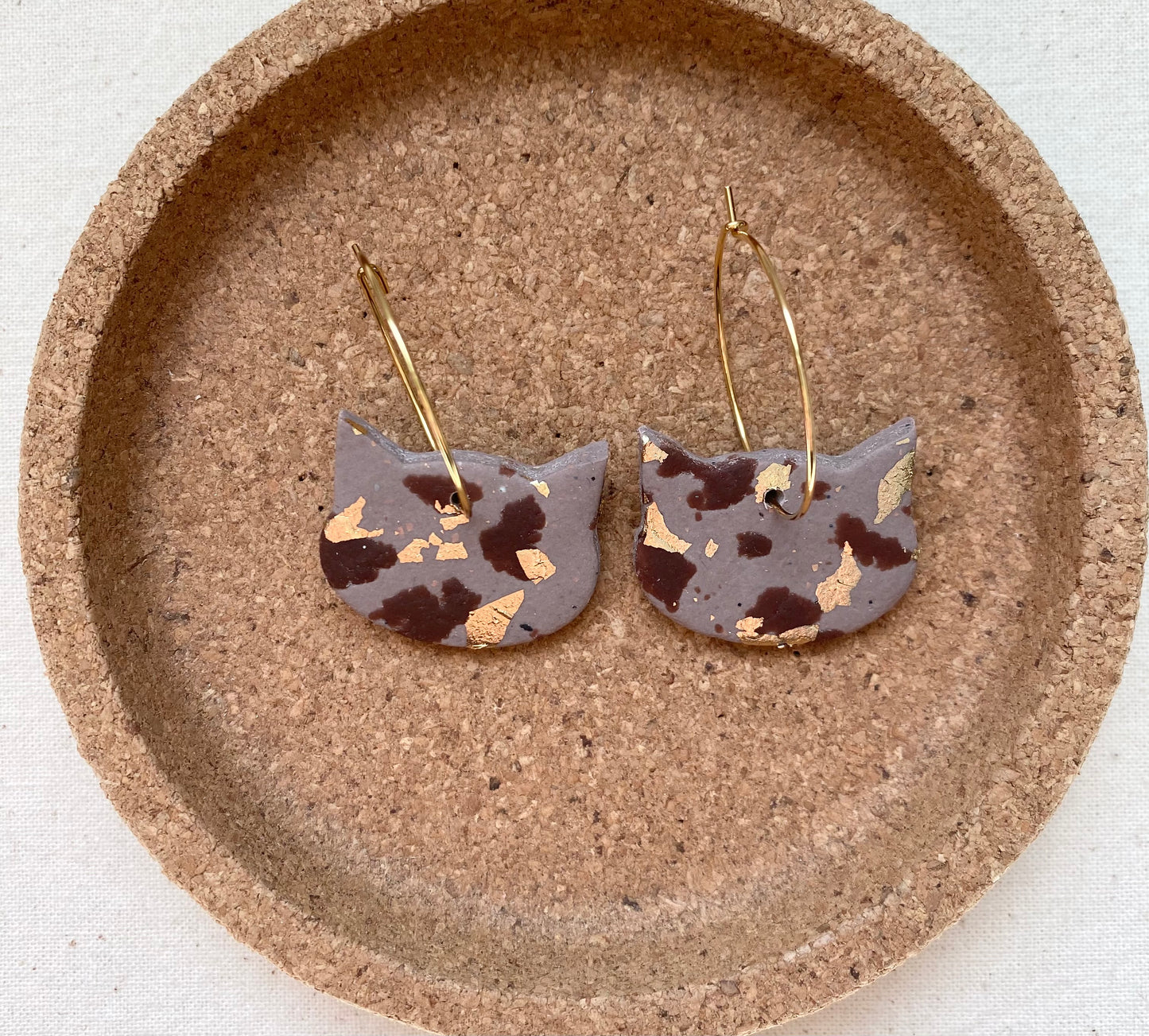 Earrings Cat Hoop Earrings / Choose One