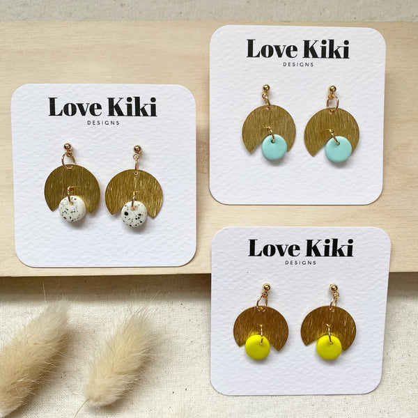 Small Brass Dangles Earrings/ Pick One
