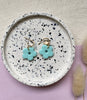 Abstract Print Small Hoop Earrings