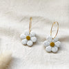 Daisy Hoop Earrings
