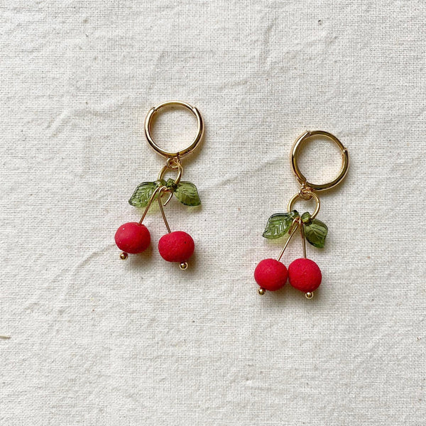 Fruit Hoop Earrings