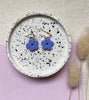 Abstract Print Small Hoop Earrings