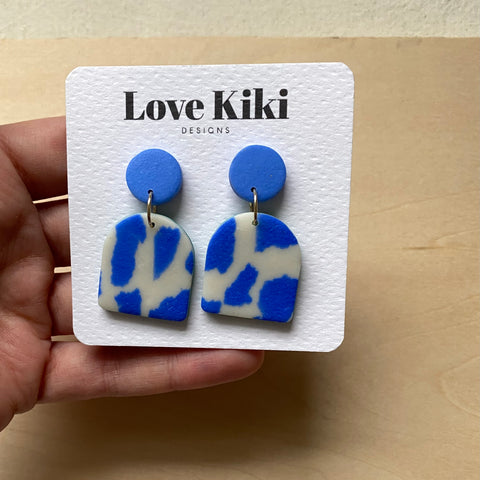 Terrazzo Design Dangle Earrings