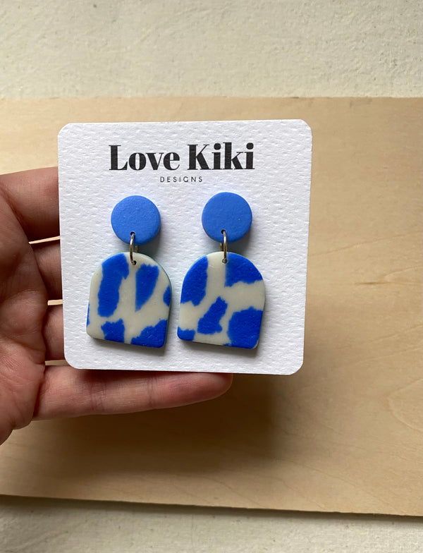 Terrazzo Design Dangle Earrings