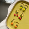 Fruit Hoop Earrings