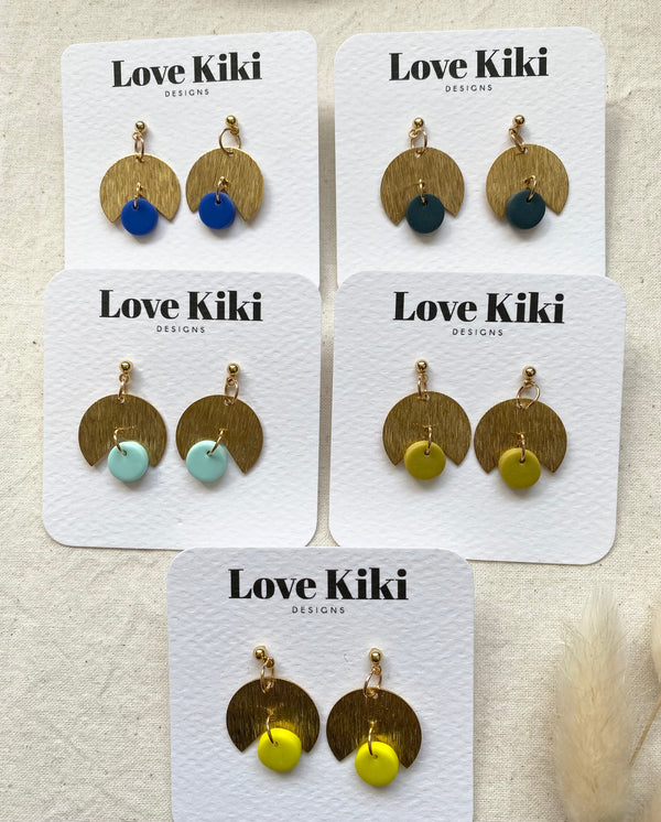 Pretty Brass Little Dangly Earrings