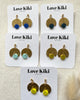 Pretty Brass Little Dangly Earrings
