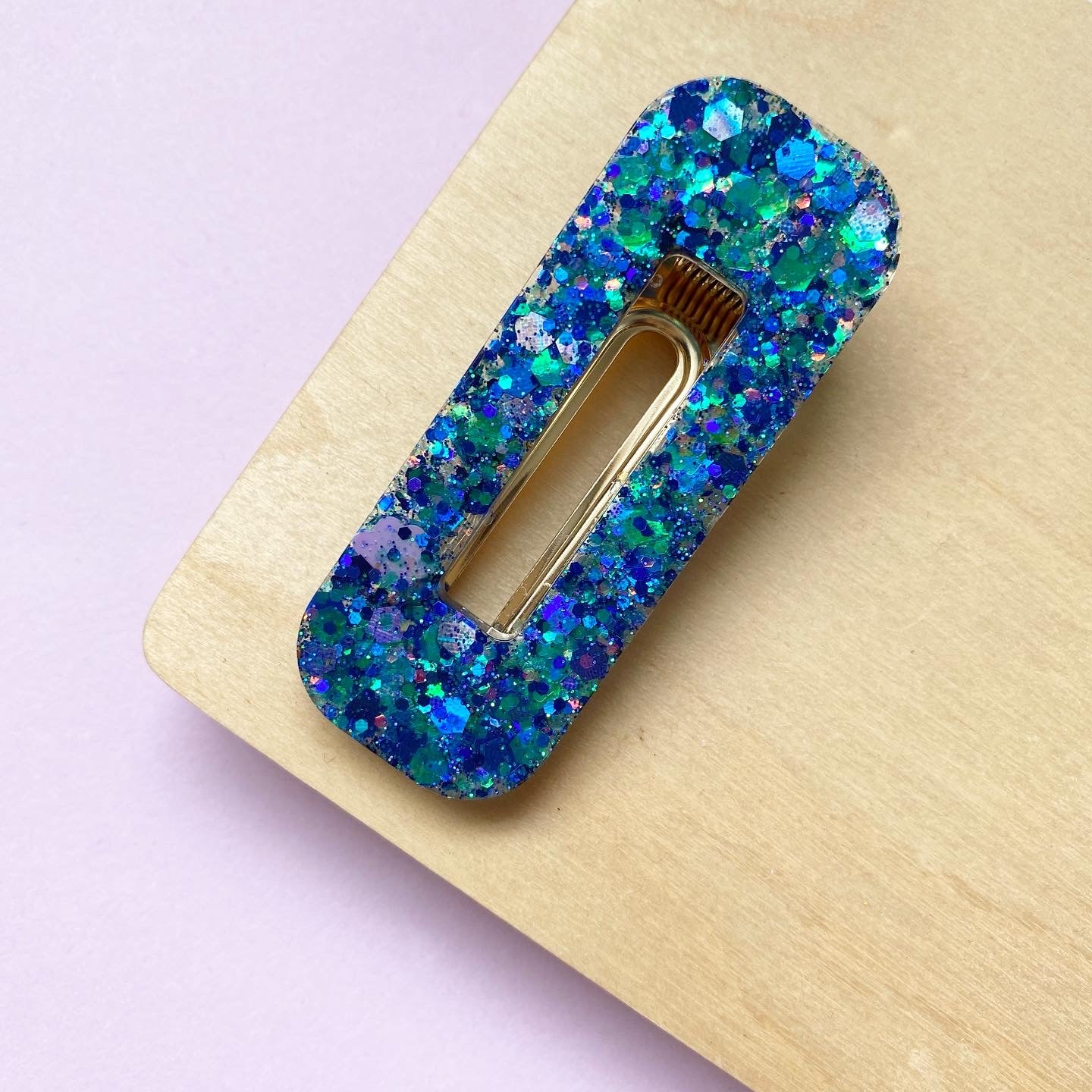 One Resin Barrette Hair Clips