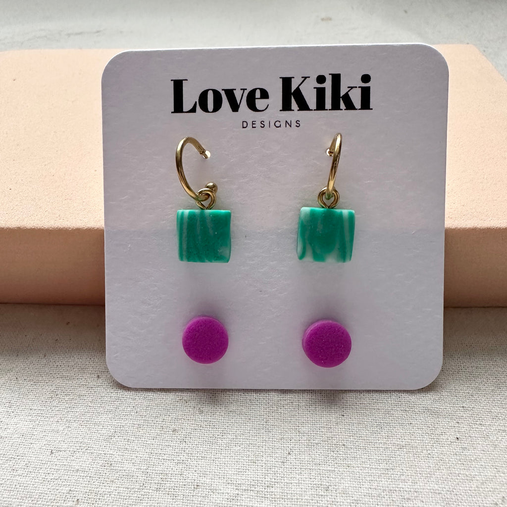 Set of Two Mini Earrings Earrings