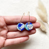 Abstract Print Small Hoop Earrings