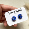 Round Clay Studs Earrings/ Paint Speckles