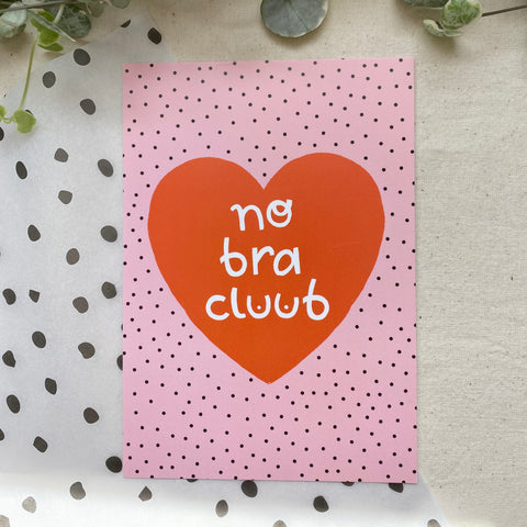 No Bra Cluub - Postcard